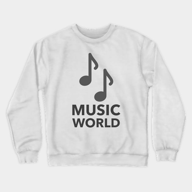 Music World Crewneck Sweatshirt by Jitesh Kundra